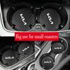 EKSP2 Car Interior Cup Holder Coaster Anti Slip Waterproof Pad Valve For KIA EV6 Stinger RIO Sorento Picanto Ceed Borrego Syros K4 K5
