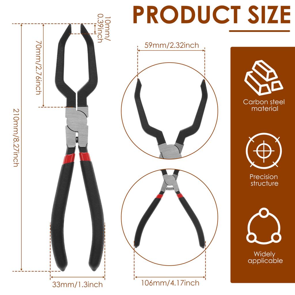 Electrical Connector Pliers Car Fuel Line Disconnect Tools Electrical Disconnect Pliers with Anti-slip Grip for Automotive Truck