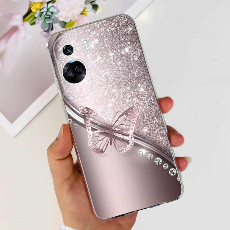 Чехол для Honor 90 Lite / Honor 90 Pro Стильный узор Мультяшный дизайн Чехол для телефона Для Huawei Honor 90Lite 90Pro Мягкий Прозрачный Fundas