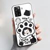 Casing For ZTE Blade A72 4G V40 Vita Phone Case Shell Aesthetic Cute Cat Astronaut Fashion Matte Black Protective Soft TPU Cover