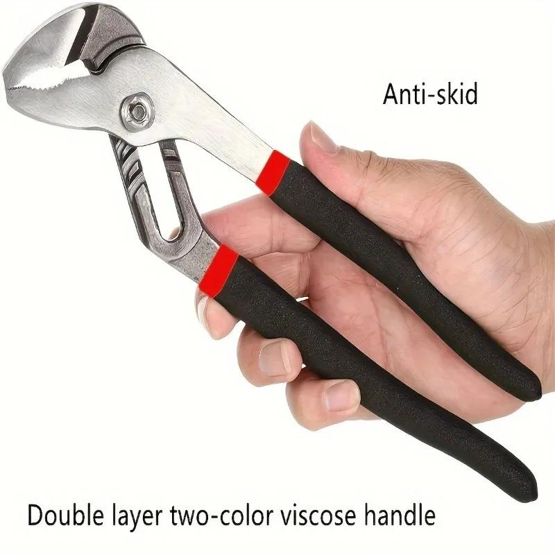 Бренды Generies Плоскогубцы с прямыми губками и пазами Клещи для водяных насосов Клещи для пазовых соединений Ручка из углеродистой стали с высокой видимостью