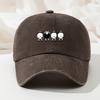 Cartoon Sheep Print Baseball Cap Retro Washed Casual Hat Adjustable High Quality Dad Truck Fishing Hat for Men and Women