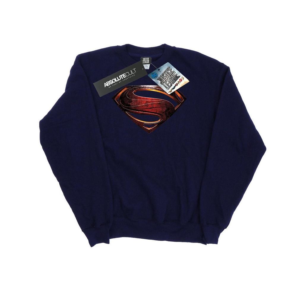 DC Comics Womens/Ladies Justice League Movie Superman Emblem Sweatshirt