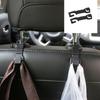 2 шт. Крючок на спинку сиденья автомобиля Универсальный крючок-органайзер для подголовника сиденья автомобиля Регулируемая вешалка для хранения Аксессуары для интерьера автомобиля
