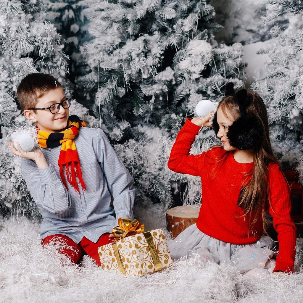 20pcs/50pcs- 2 Inch Indoor Snowball Fight Balls- Artificial Snowballs For Outdoor Snow Fight And Christmas Tree Decoration, Christmas And New Year's