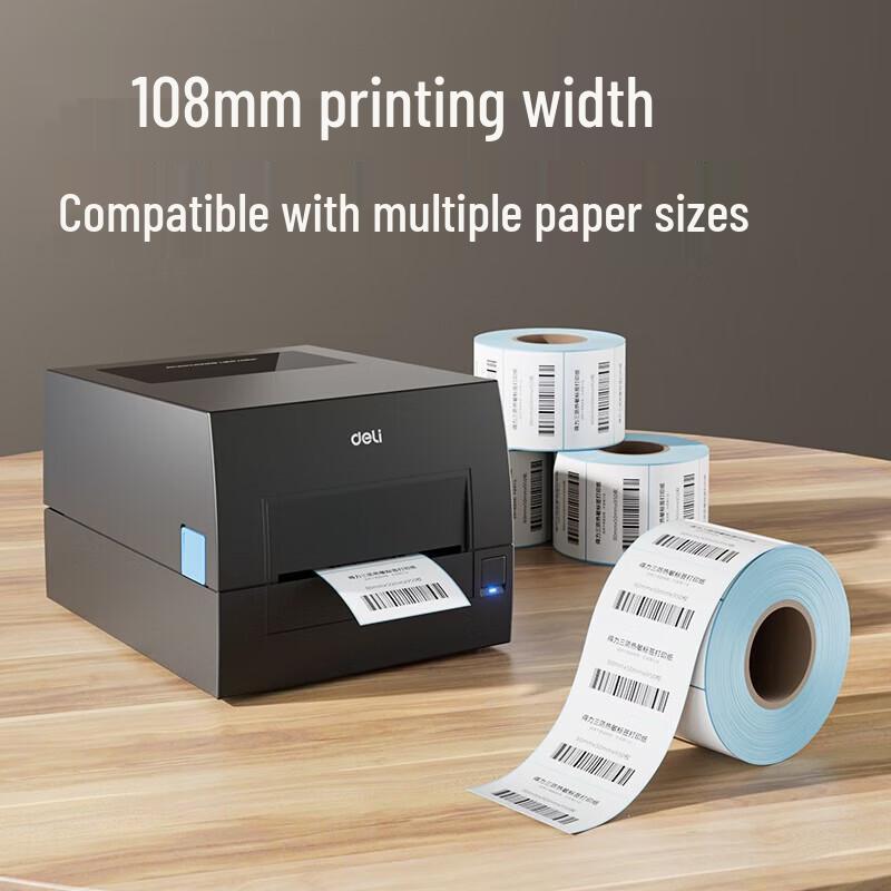 Deli GE550TW 300dpi Bluetooth Thermal Transfer Printer CN plug (adapter included)