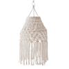 Elegant Woven Light Cover Cotton Rope Macrames Tassels Lampshade Bohemian Hanging Pendants for Nursery Bedroom Decors