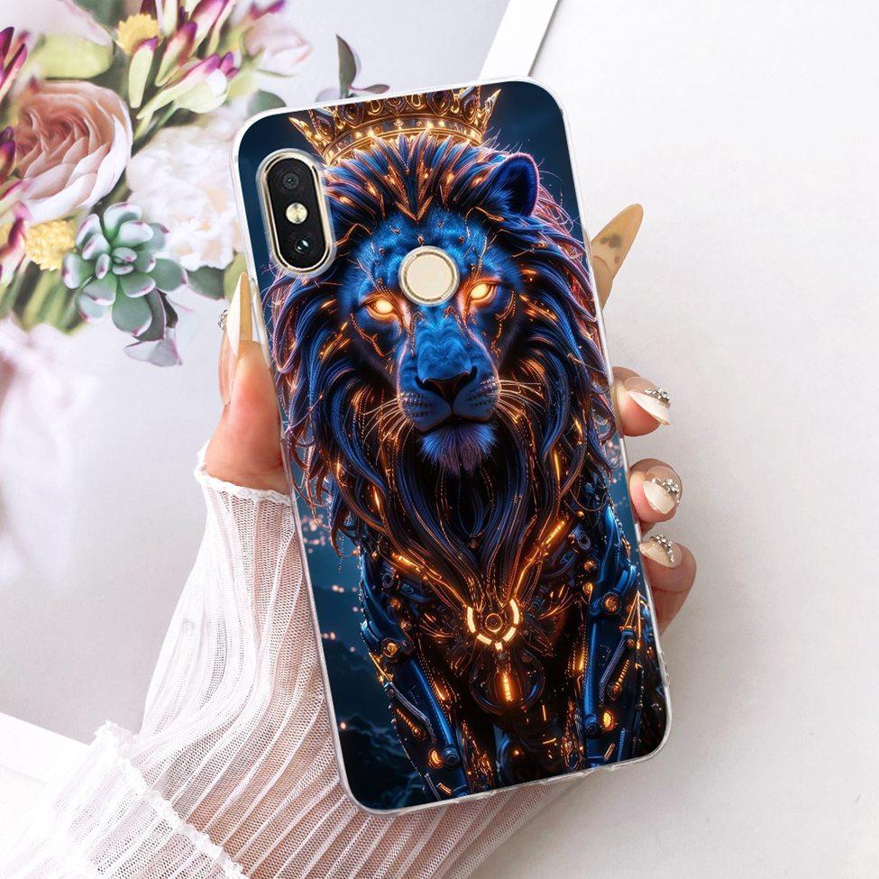 Transparent For Redmi 6 Pro Cover For Xiaomi Mi A2 Lite Case Cute Cartoon Fashion Butterfly Funny Painted Casing M1805D1SG