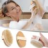 1-4 шт. Щетка для тела для влажной и сухой кожи, щетка для тела SPA из натуральной щетины, мягкий массажер для ванны, щетки для душа, отшелушивание, гладкая кожа, инструменты для ванны