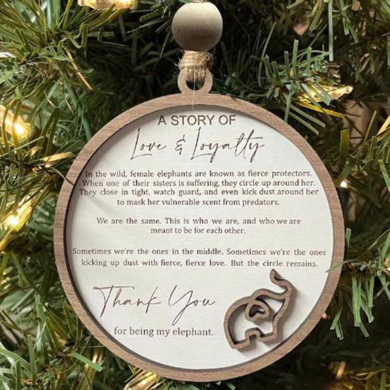Подвеска в виде деревянного слона Yousheng, коллекционное украшение в виде слона дружбы, подвесное украшение ручной работы в виде сестринства, подарок для лучших сестер, подруг