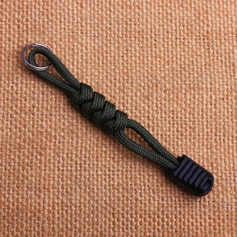 Multi-purpose Keychain Holder Durable Strong Polyester Lanyard Creative Zipper Puller Knife Keychain Pendant