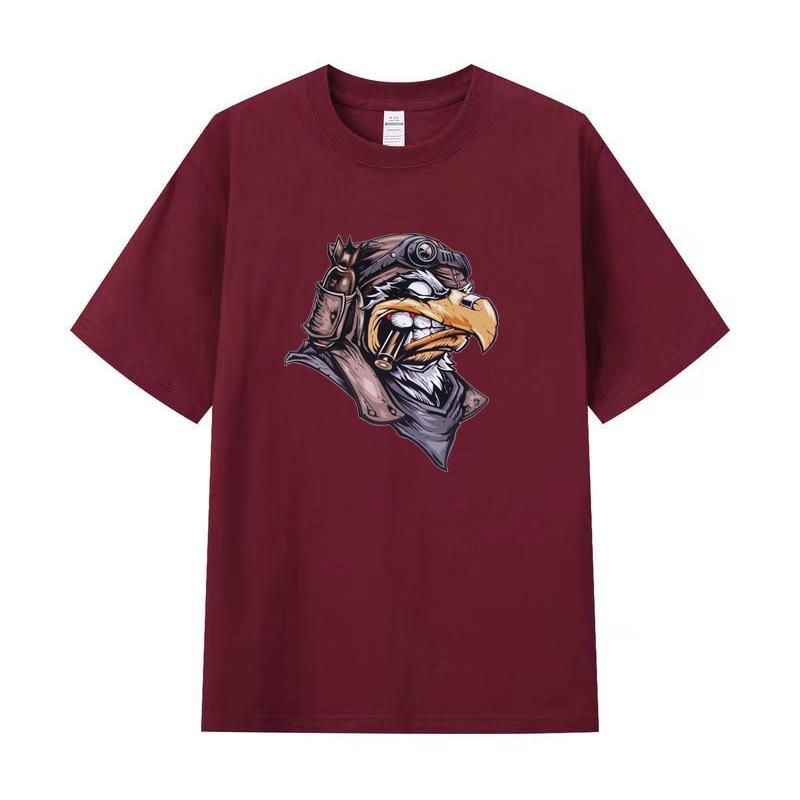 Летняя мужская футболка высокого качества из хлопка с короткими рукавами и принтом, женская футболка, модная спортивная рубашка, повседневный топ для бега