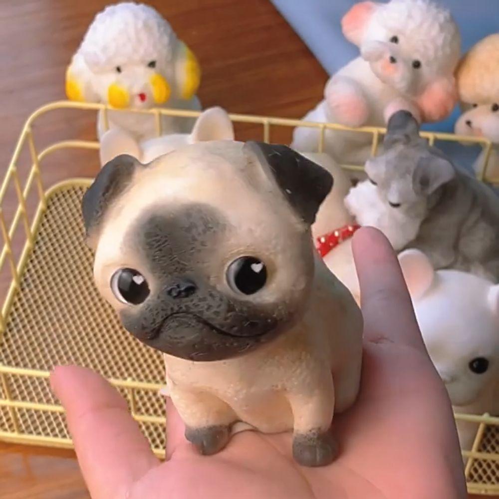 Slow Rebound Schnauzer Doll Squeeze Toy Cartoon Dog Fidget Toy  Sensory Toys