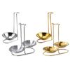 304 Stainless Steel Tableware Storage Shelf Single/Double Ladle Soup Spoon Rest Stand