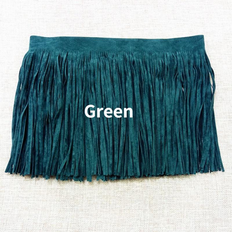 2 м двусторонняя искусственная замша с бахромой и кисточками, отделка юбки своими руками, платье, бахрома по краю, сумка, швейное ремесло