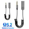 Aux Bluetooth 5.2 Adapter Wireless Audio Receiver USB To 3.5mm Jack Handsfree Car BT Receiver Transmitter Auto Speaker Music Player