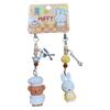Kawaii Miffy Rabbit Keychain Cute Boris Bear Doll Diy Keychain Cartoon Creative Mobile Phone Chain Gift