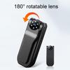 4K Mini Body WiFi Pocket Worn Wearable Small Video Recorder with Rotatable Lens and Night Vision Sports Camera Police Body Cam for Law Enforcement
