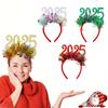 New Year 2025 Party Rave New Year'S Eve Hair Bands Glitter Colorful Headbands Characters