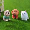 12 шт. Ремесло из смолы Собачьи украшения Настольное украшение Статуэтка животного Фигурка собаки Сказочные сады
