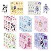 8 Кавайных объемных ритмичных наклеек Водонепроницаемые наклейки для дневника, наклейки для ручного учета, наклейки для Gu-карточек, DIY декоративные наклейки, Ins-наклейки