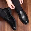 Men Flat/5cm Dress Shoes Formal Leather Elevator Shoes Height Increase Shoes Men's Business Wedding Oxfords Zapatos De Hombre