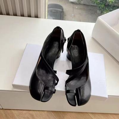 Модные босоножки с открытым носком, круглым носком, круглым каблуком, тонкими ремешками, летние, полые, с перемычкой для пальца, европейско-американские, женские, размеры 34-43