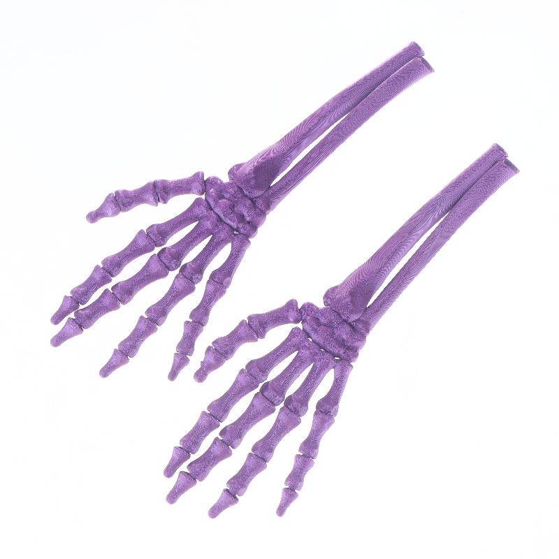 2Pcs 3D Printed Plastic Scary Decoration Halloween Skeleton Hand Prop For Haunted House Horror Party Table Display Ghost