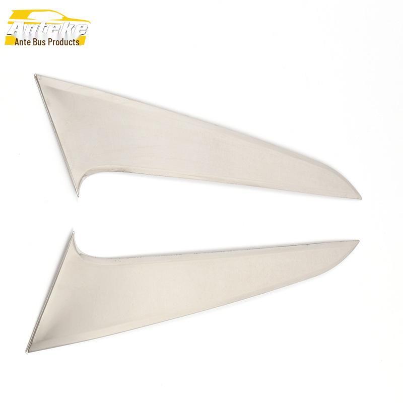 Совместимы с 19 моделями Navigator/MKX, Декоративные наклейки из нержавеющей стали для треугольной панели заднего окна.