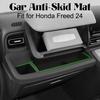 Подстаканник на приборной панели автомобиля, противоскользящая накладка для 24 внутренних аксессуаров Honda Freed, лоток для перчаточного ящика, противоскользящая резиновая накладка, коврик