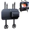 HIRAISM Car Seat Back Large Capacity with Tissue Black Table, Foldable, Multifunctional, Storage, Holder,