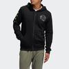 adidas Rose Fullzip Баскетбольная куртка с капюшоном с длинными рукавами Мужская верхняя одежда Черный GP6117