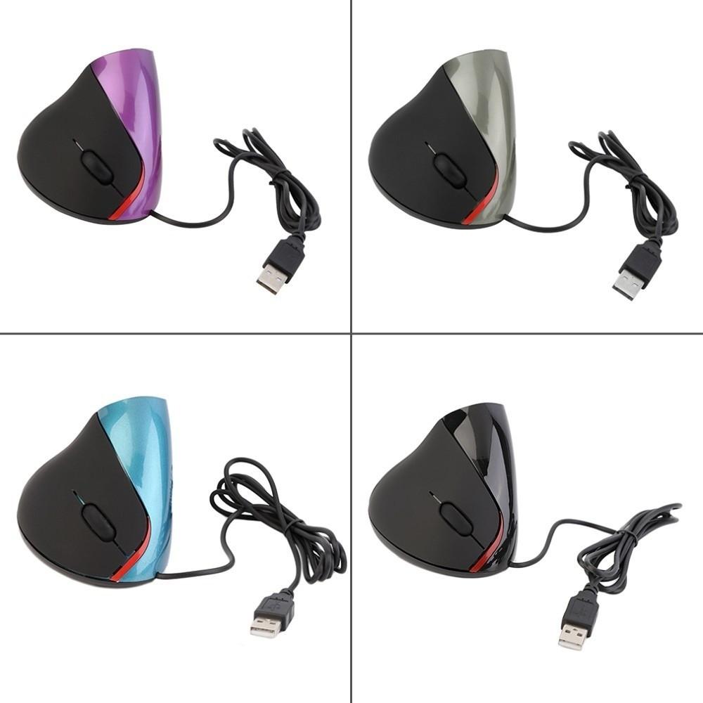 1600DPI Vertical Mouse Wrist Rest Photoelectric USB Wired Mouse Vertical Shape Ergonomic Design Computer Mice Office Use