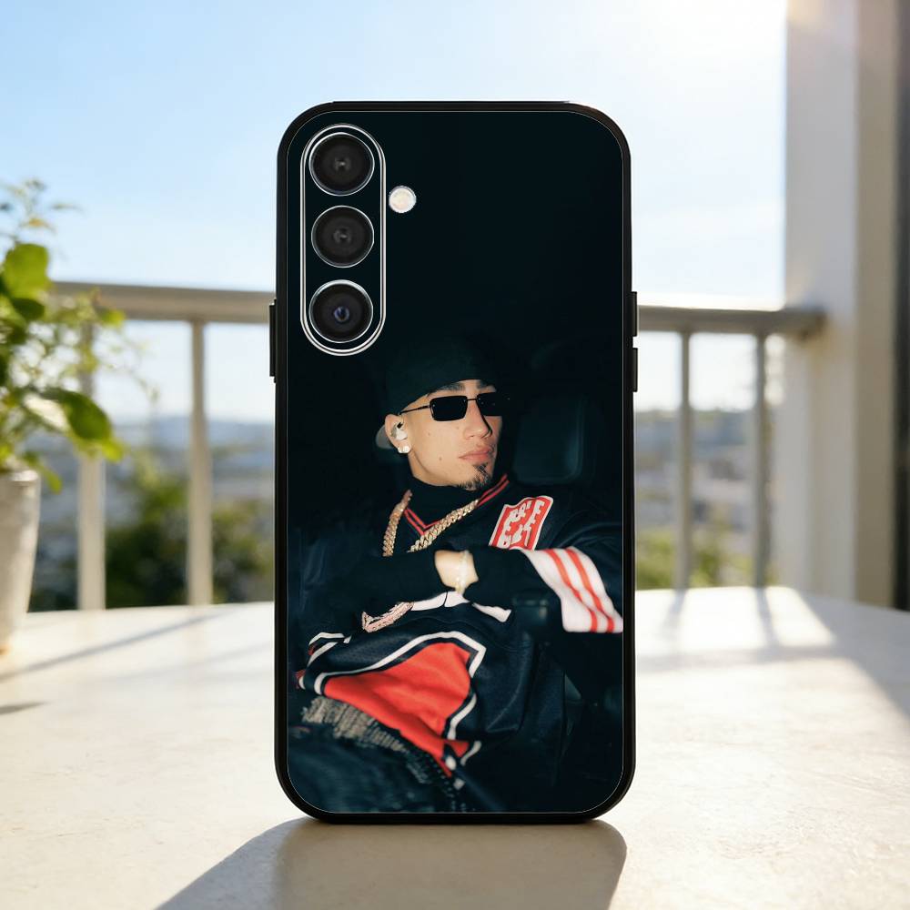 O-Omar Courtz Singer Phone Case For Samsung A73,72,71,A52,51,40,41,A22,A32,31,A13, Soft Black Shell