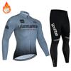 Tour De Italy D'ITALIA Cycling Clothes Men's Blouse Uniform Costume Bike Fleece Jersey Sports Set Pants Man Bicycle Clothing Bib