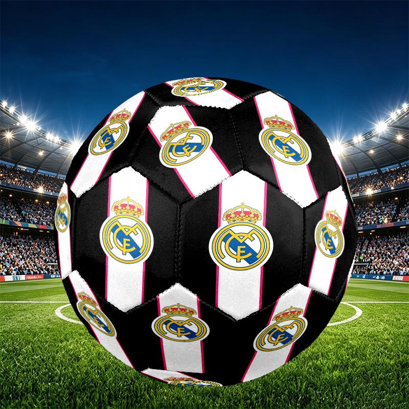 Футбольный мяч Real Madrid, размер 5, с принтом, из износостойкого полиуретана, для матчей, тренировок и ежедневной практики, подарок на день рождения для футбольных фанатов