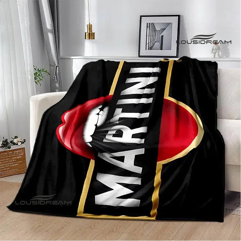 Плед с логотипом Martini теплые пледы фланелевые мягкие и удобные домашний дорожный плед пледы для кроватей подарок на день рождения