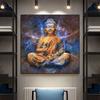 Buddha Canvas Painting Wall Art Modern Buddha On The Wall Pictures Buddhism Posters and Prints for Living Room Wall Decor Quadro
