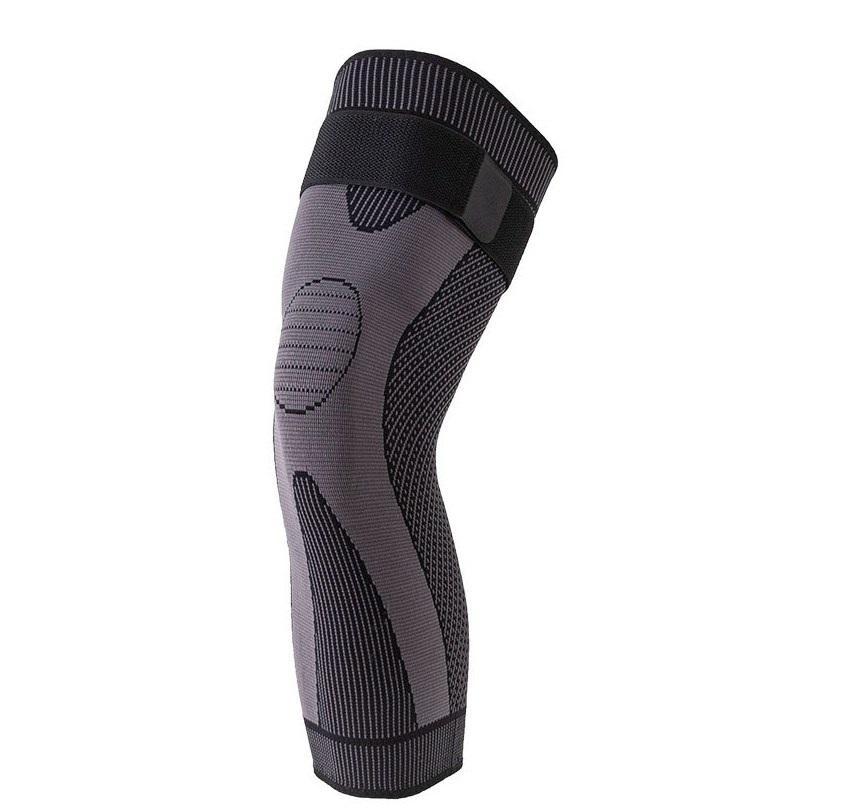Anti-Slip Lengthen Knee Pad Long Leg Sleeve Bandage Compression Knee Brace Running Sports Warmth Leg Elastic Knee Protector