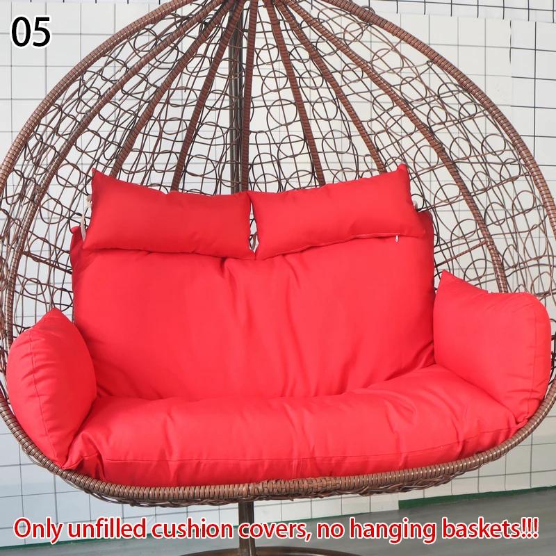 Hanging Chair Egg Chair Swing Cushion Cover Thickened Soft Rebound Breathable Non Deformable Cradle Vine Basket Cover No Padding