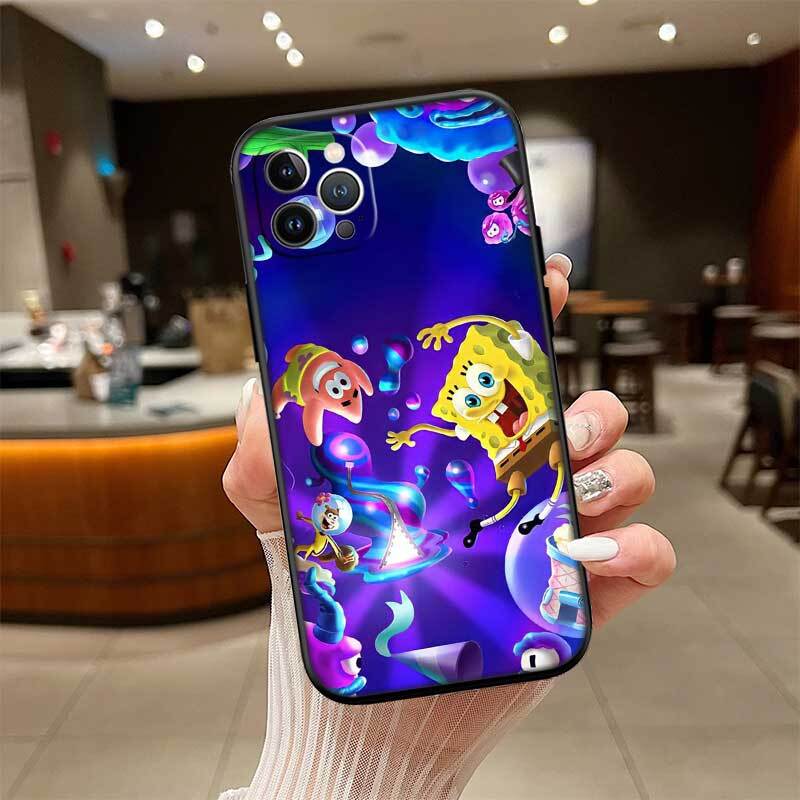 Cartoon SpongeBob Phone Case for Xiaomi Poco C40 C51 C50 C55 C65 C71 C75 C85 F8 F7 F6 F5 F3 F2 X7 X6 X4 X3 X2 M7 M6 M5 M4 M3 M2 Pro