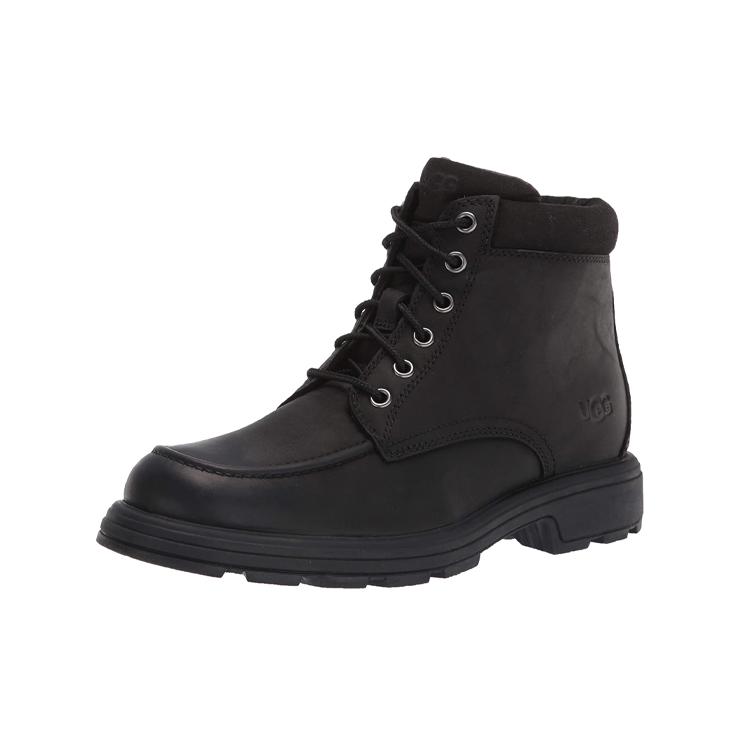 UGG Biltmore Mid Boot Кожаные Водонепроницаемые и износостойкие Ботинки для активного отдыха Мужские Черные 1114173-BLK
