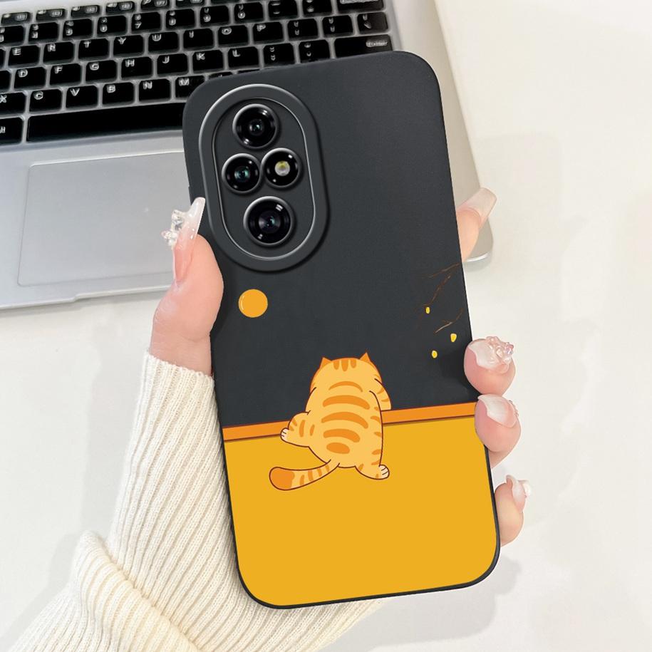 For Honor 200 Pro 5G Case ELP-AN00 Cover Cute Cartoon Panda Cat Shockproof Fundas For Honor200 Pro Bumper on Honor 200Pro Hoesje