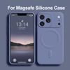 Магнитный Оригинальный Жидкий Силиконовый Чехол Magsafe Для iPhone 17 16 12 15 14 13 Pro Max Plus Air Беспроводная Зарядка Мягкая Крышка