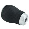 Lunsom Leather 5 Speed Shift Knob Car Gear Shift Knob General Auto Manual Car (Black Stitching)
