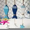 1 Pcs Marine Style DIY Home Decorative Wooden Small Fish Seahorse String Wall Hangings Starfish Dolphin Pendant Random Color