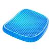 Gel Seat Cushion, Breathable Gel Cushion Anti-Decubitus Cushion with Non-Slip Cover To Relieve Back Pain, C