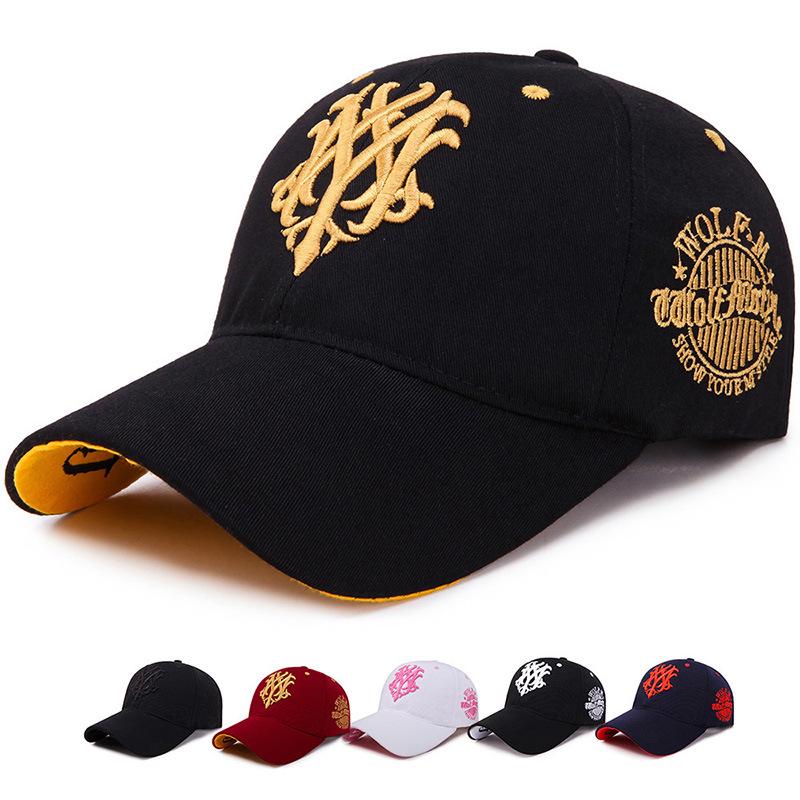 Totem Embroidered Baseball Cap Fashion Men Women Caps Spring And Summer Snapback Hip Hop Hat Adjustable Flame Sun Shading Hats