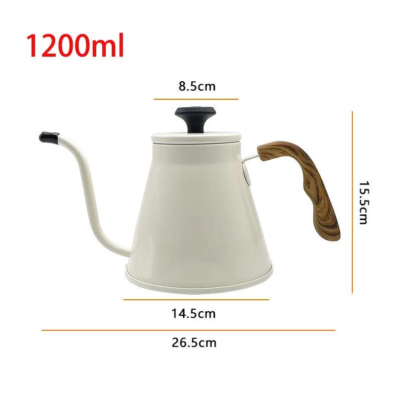 Stainless Coffee Maker Gooseneck Kettle Goose Beak Kettles Hand Drip Kettle Accessories Coffee Kettle with Thermometer