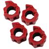 Barbell Collar 28mm Set of 4 Barbell Plate Holder Dumbbell Lock K-cocochi (Red)